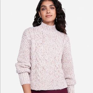 Express heavy knit cowl neck women’s sweater